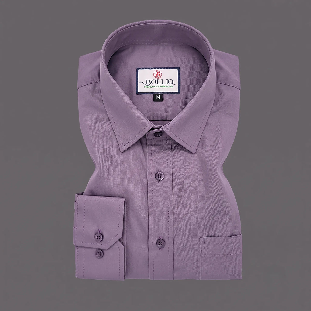 Bolliq Premium lavender 100% Cotton Linen Shirt