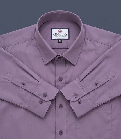 Bolliq Premium lavender 100% Cotton Linen Shirt