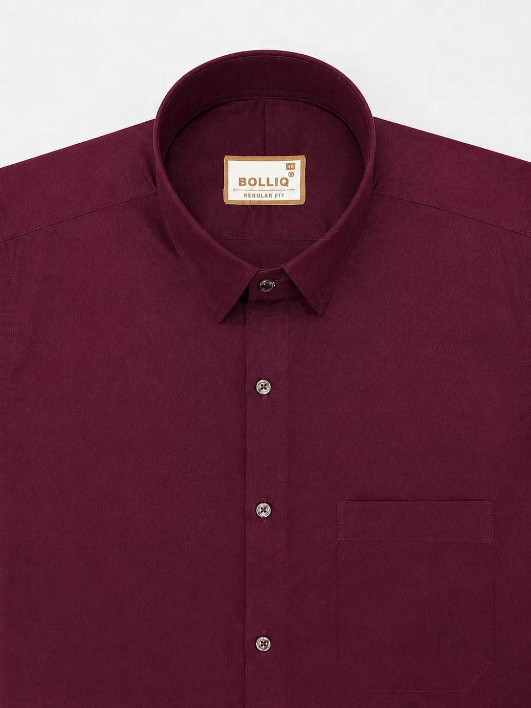 Bolliq Premium Wine 100 % Cotton Linen shirt