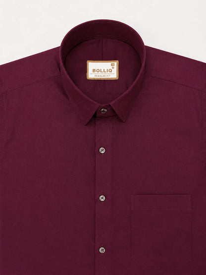 Bolliq Premium Wine 100 % Cotton Linen shirt