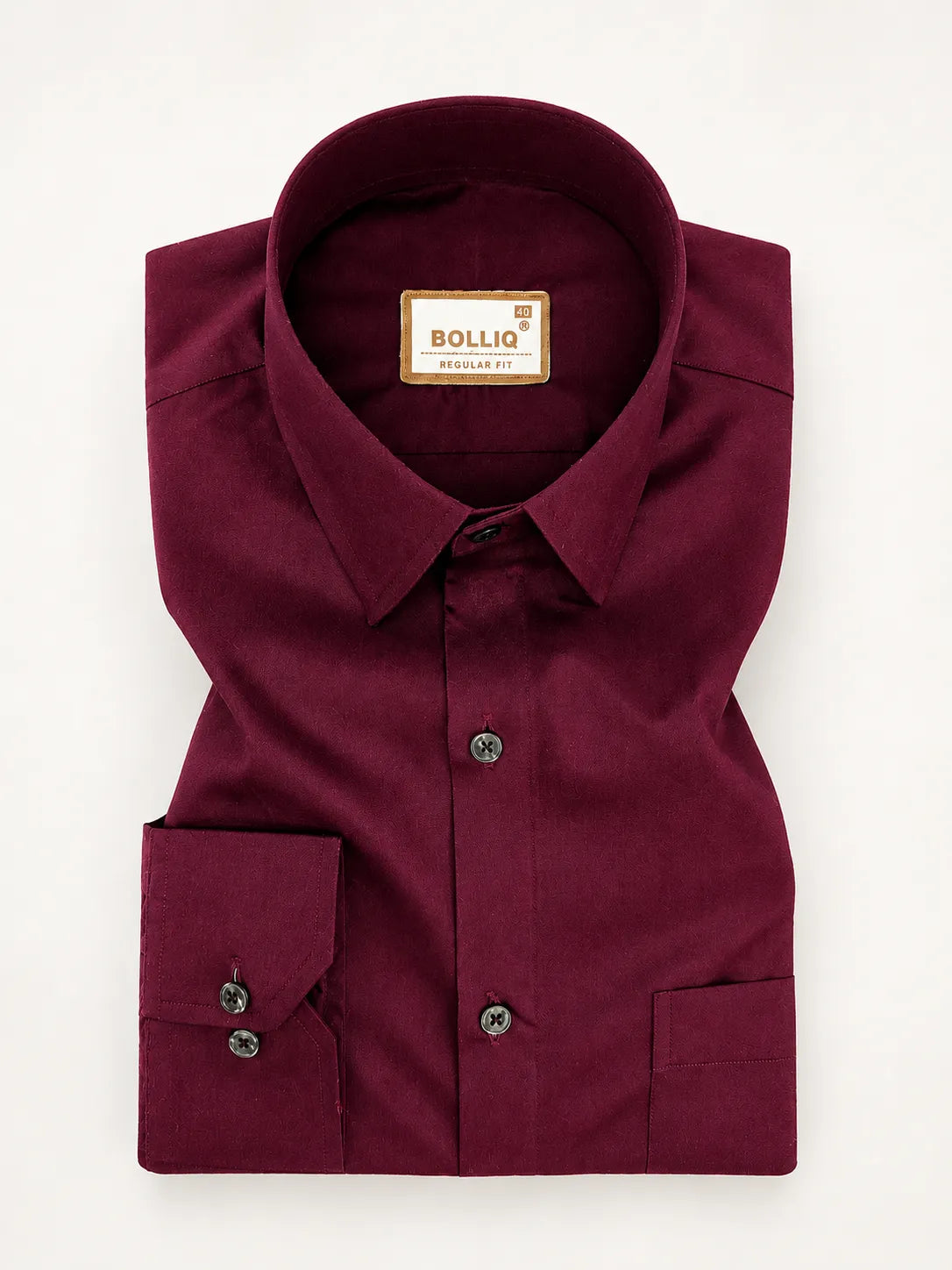 Bolliq Premium Wine 100 % Cotton Linen shirt