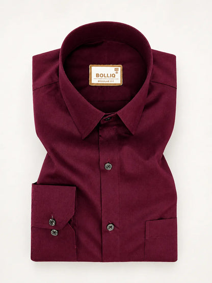 Bolliq Premium Wine 100 % Cotton Linen shirt
